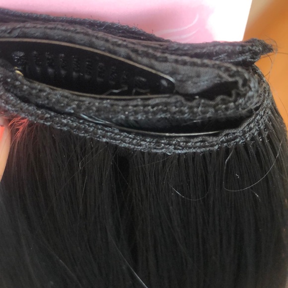 ✨24” #1 BLACK FULL HEAD UPART  1 PEICE CLIPINS NEW main image 4
